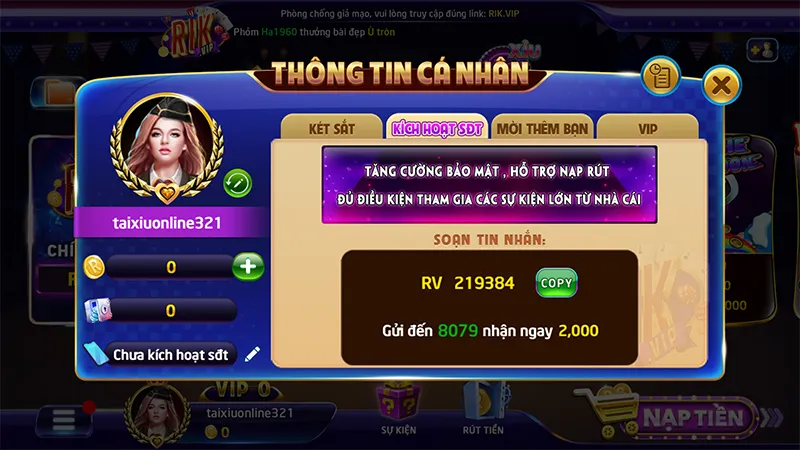 Hệ thống bảo mật chuẩn quốc tế tại cổng game tài xỉu Rikvip