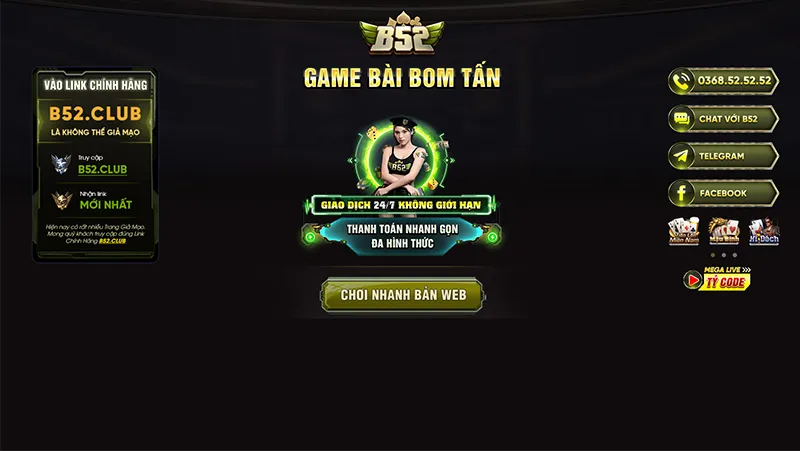 B52 Club là cổng game tài xỉu đình đám nhất hiện nay