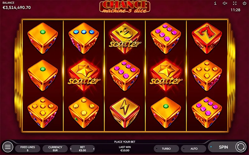 Hệ thống quay cuộn và đặt cược trong Tài Xỉu Slot Machine